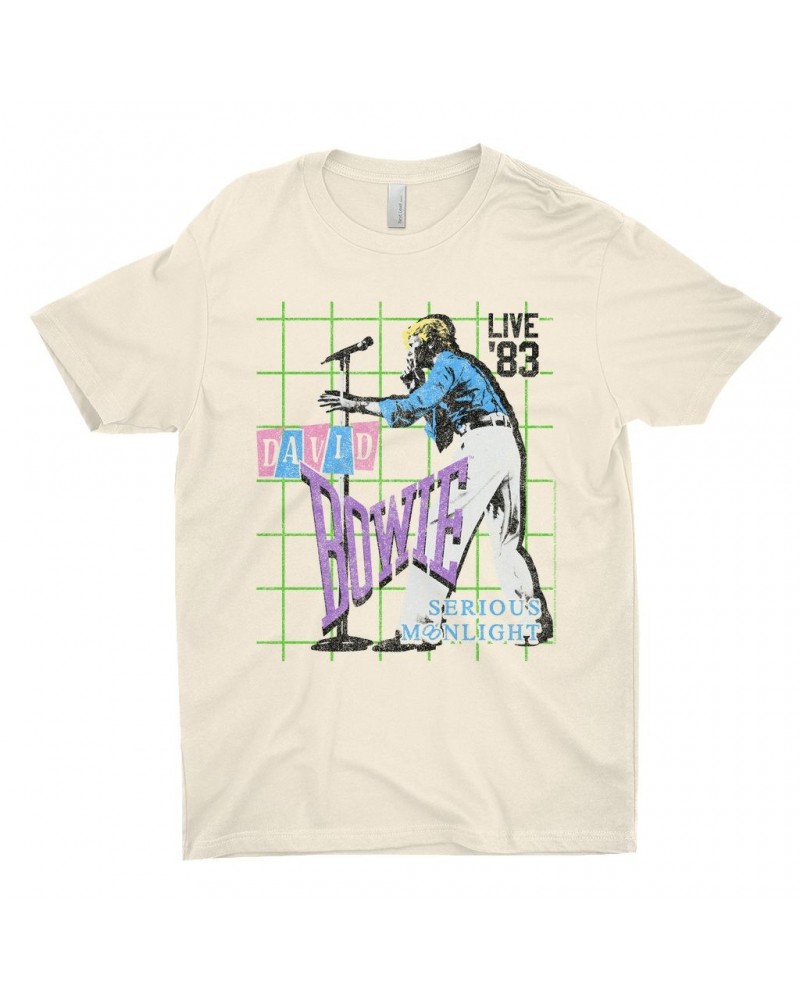 David Bowie T-Shirt | LIVE In 1983 Serious Moonlight Shirt $7.73 Shirts