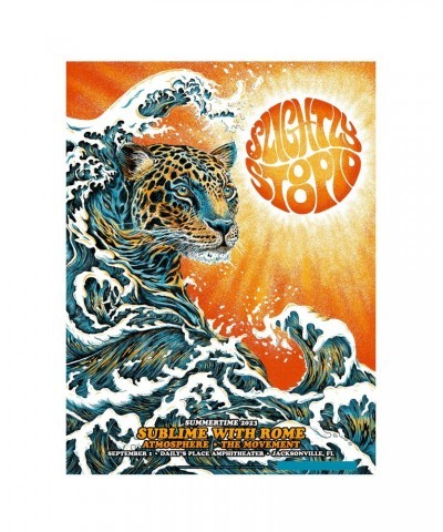 Slightly Stoopid 9/1/23 Jacksonville FL Foil Show Poster by Nathaniel Deas $25.60 Decor