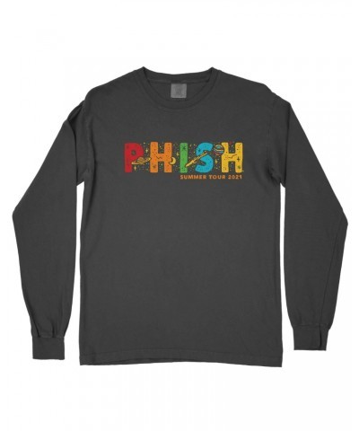 Phish Cosmic Summer 2021 Heavyweight Long Sleeve Tee on Grey $14.40 Shirts