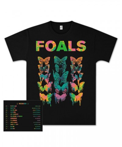 Foals Neon Butterfly Dateback T-Shirt $7.75 Shirts