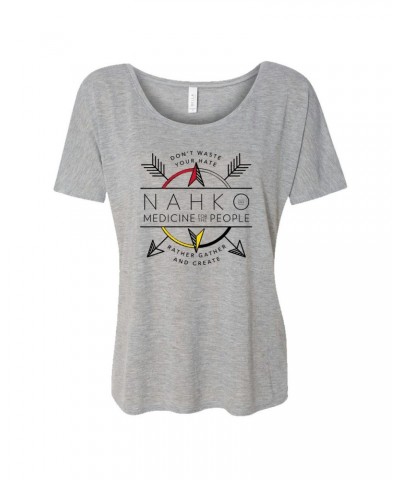 Nahko And Medicine For The People Coat Of Arms Ladies T-Shirt $11.70 Shirts