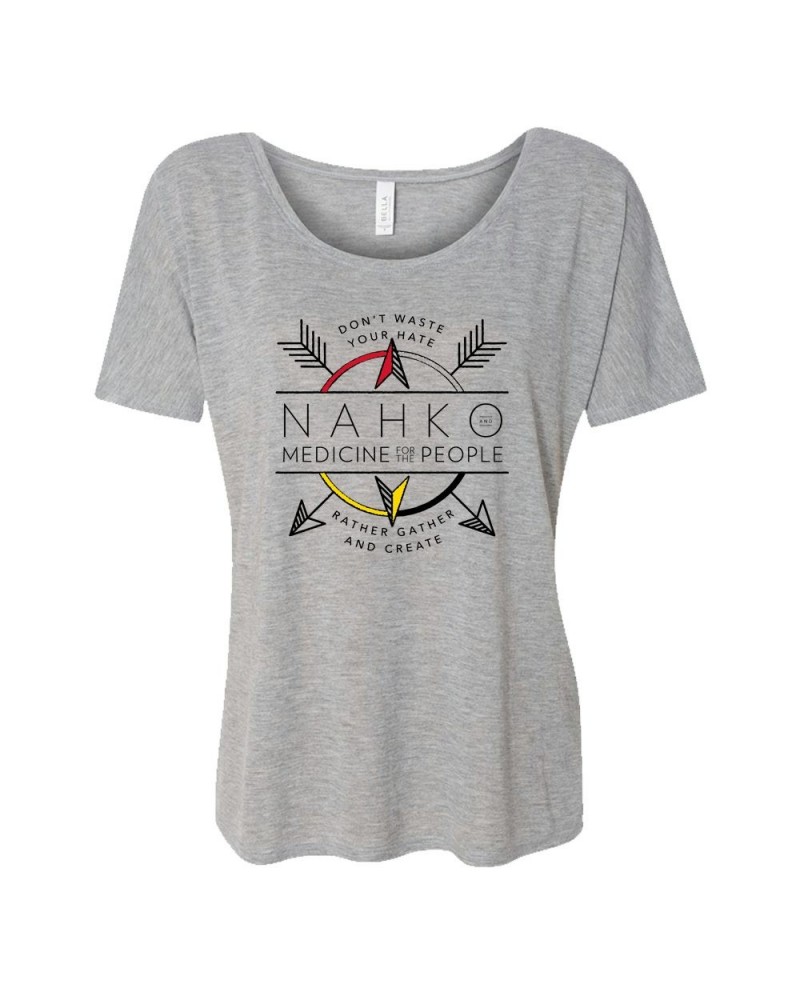 Nahko And Medicine For The People Coat Of Arms Ladies T-Shirt $11.70 Shirts