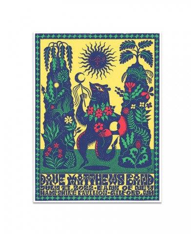 Dave Matthews Band Show Poster Gilford NH 7/13/2022 $26.40 Decor