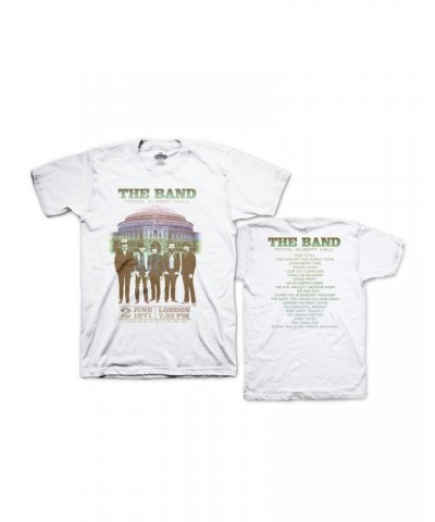 The Band Live at Royal Albert Hall 1971 White T-Shirt $14.10 Shirts