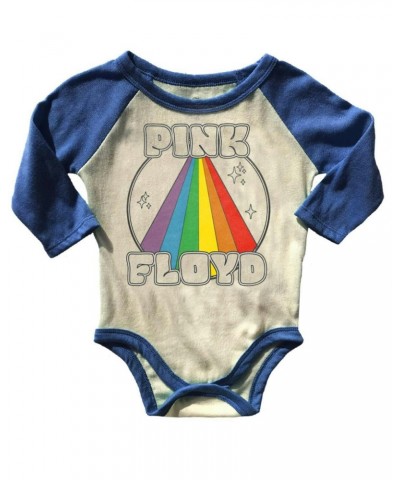 Pink Floyd Raglan Onesie Cream/Royal Blue $22.54 Kids