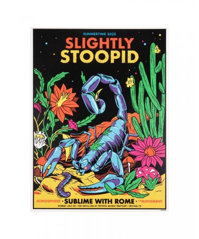 Slightly Stoopid 7/23/23 Irving TX Show Poster by Ivan Minsloff $16.80 Decor